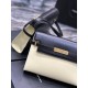 NEW】New color_Black with beige gold buckle.Manhattan_flap Manhattan baguette bag, a change from the previous classic logo, replaced by a low-key simple design style, it is a bit like the H Kelly, very retro flavor! Busin