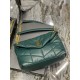 [In stock in secondsDark Green with Gold Buckles-               _ quilted lambskin bag, 100% lambskin production, soft and delicate feel, as if embracing the clouds   like feeling; classic Y family logo, chain and gromme