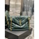 [In stock in secondsDark Green with Gold Buckles-               _ quilted lambskin bag, 100% lambskin production, soft and delicate feel, as if embracing the clouds   like feeling; classic Y family logo, chain and gromme