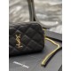 Counter latest BECKY rhombic quilted double zipper clutch bag, made of original lambskin with quite delicate feel, with rhombic quilted pattern and simple iconic logo, atmospheric classic and versatile! Double zipper des