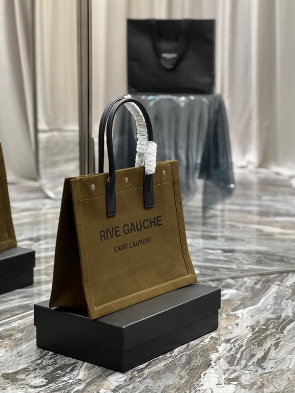 [Spot seconds to send]Rive Gauche Tote Bag, left bank shopping bag  , from custom linen material to hardware in to silk screen, every detail I demand perfection! zp purchased open mold customization, seriously, this is t