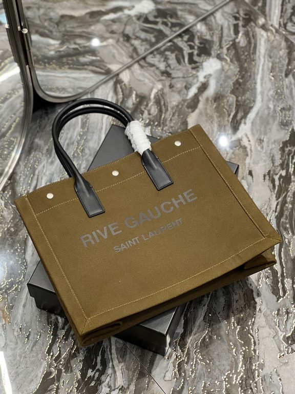 [Spot seconds to send]Rive Gauche Tote Bag, left bank shopping bag  , from custom linen material to hardware in to silk screen, every detail I demand perfection! zp purchased open mold customization, seriously, this is t