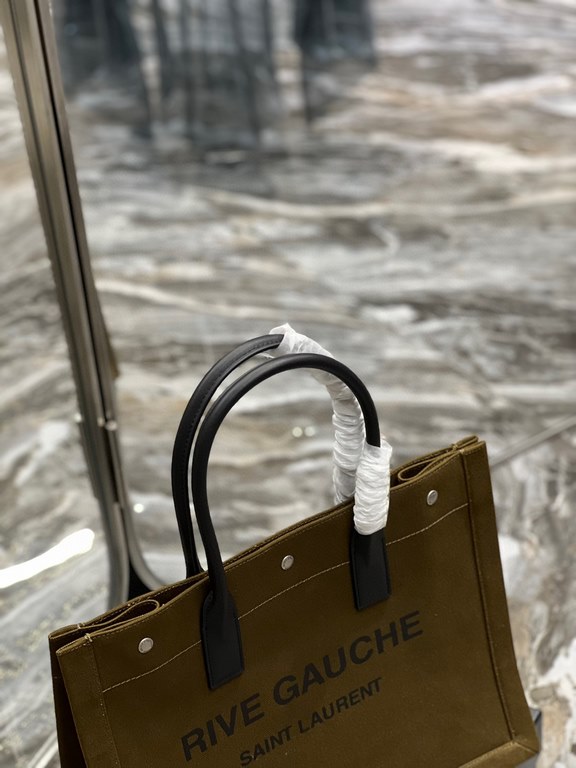 [Spot seconds to send]Rive Gauche Tote Bag, left bank shopping bag  , from custom linen material to hardware in to silk screen, every detail I demand perfection! zp purchased open mold customization, seriously, this is t