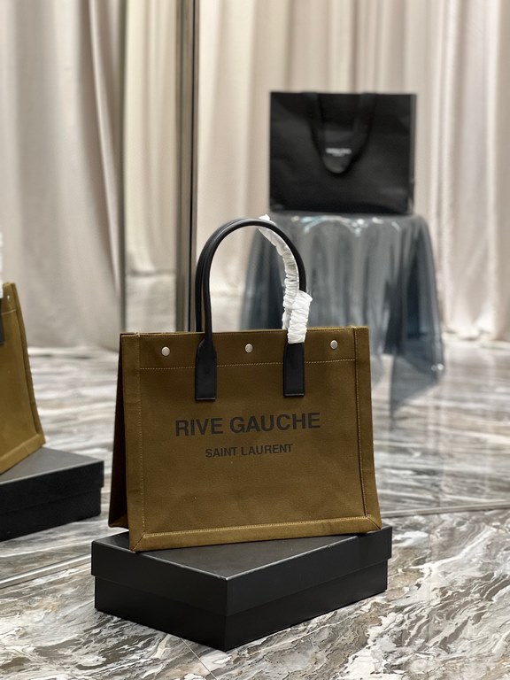 [Spot seconds to send]Rive Gauche Tote Bag, left bank shopping bag  , from custom linen material to hardware in to silk screen, every detail I demand perfection! zp purchased open mold customization, seriously, this is t