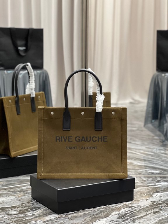 [Spot seconds to send]Rive Gauche Tote Bag, left bank shopping bag  , from custom linen material to hardware in to silk screen, every detail I demand perfection! zp purchased open mold customization, seriously, this is t