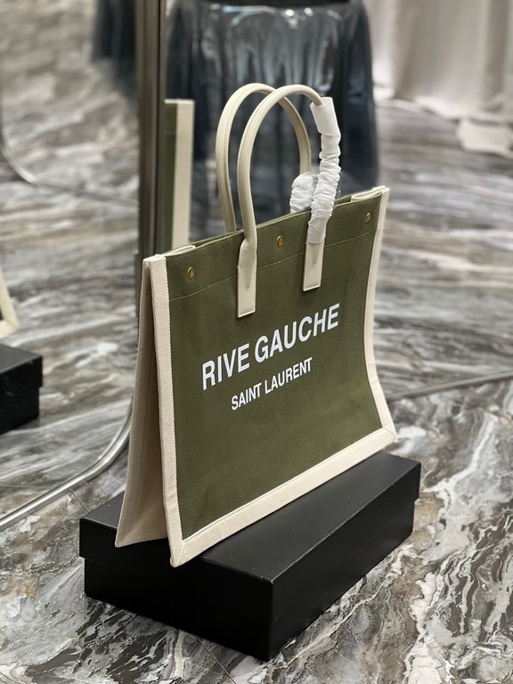 [Spot seconds to send]Rive Gauche Tote Bag, left bank shopping bag  , from custom linen material to hardware in to silk screen, every detail I demand perfection! zp purchased open mold customization, seriously, this is t