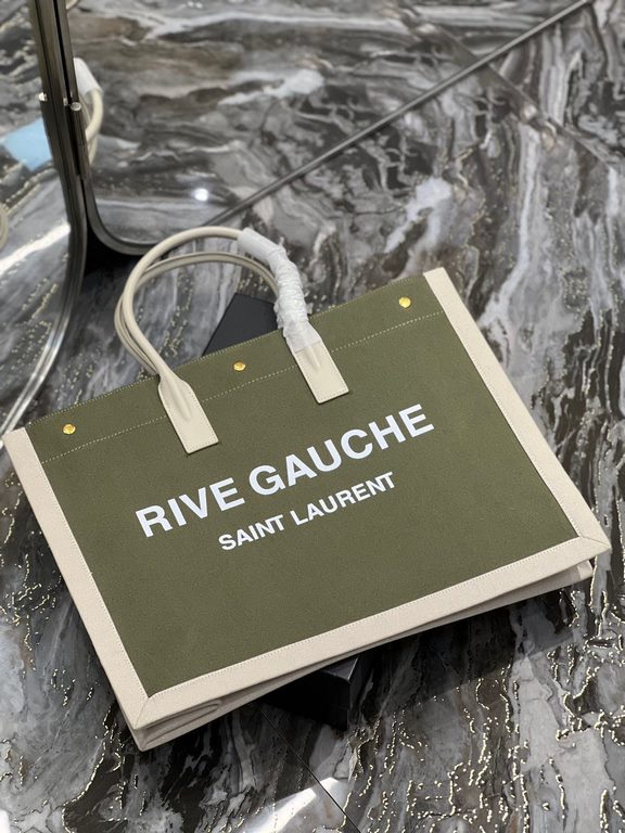 [Spot seconds to send]Rive Gauche Tote Bag, left bank shopping bag  , from custom linen material to hardware in to silk screen, every detail I demand perfection! zp purchased open mold customization, seriously, this is t