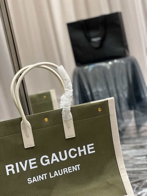 [Spot seconds to send]Rive Gauche Tote Bag, left bank shopping bag  , from custom linen material to hardware in to silk screen, every detail I demand perfection! zp purchased open mold customization, seriously, this is t