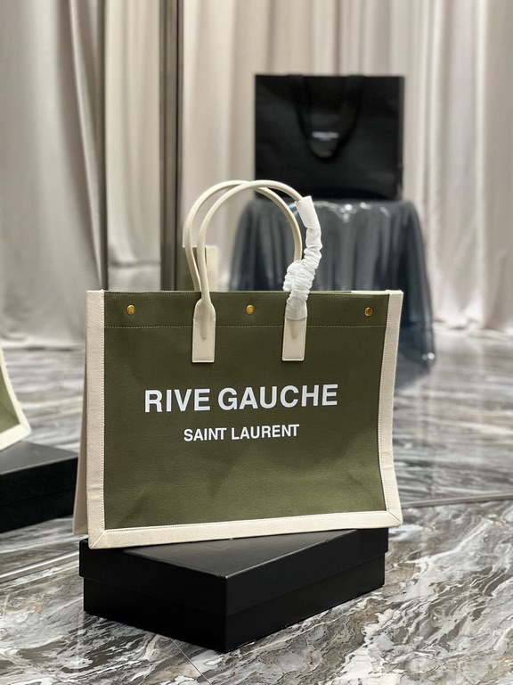 [Spot seconds to send]Rive Gauche Tote Bag, left bank shopping bag  , from custom linen material to hardware in to silk screen, every detail I demand perfection! zp purchased open mold customization, seriously, this is t