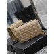 Becky_25cm Almond#Becky Diamond Quilted Lambskin Chain BagThis is one of the most popular bags in the Love at First Sight collection! The diamond-shaped quilted pattern exudes a diamond-like glamor! The gold Y logo stand