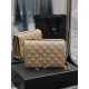 Becky_25cm Almond#Becky Diamond Quilted Lambskin Chain BagThis is one of the most popular bags in the Love at First Sight collection! The diamond-shaped quilted pattern exudes a diamond-like glamor! The gold Y logo stand