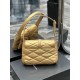 [In stock in secondsLimited color scheme Golden lambskin_LE 57 series quilted underarm bag, these days without an underarm bag are embarrassed to say they are a hipster, right The whole bag is made of diamond pattern qui