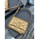 [In stock in secondsLimited color scheme Golden lambskin_LE 57 series quilted underarm bag, these days without an underarm bag are embarrassed to say they are a hipster, right The whole bag is made of diamond pattern qui