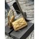 [In stock in secondsLimited color scheme Golden lambskin_LE 57 series quilted underarm bag, these days without an underarm bag are embarrassed to say they are a hipster, right The whole bag is made of diamond pattern qui