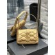 [In stock in secondsLimited color scheme Golden lambskin_LE 57 series quilted underarm bag, these days without an underarm bag are embarrassed to say they are a hipster, right The whole bag is made of diamond pattern qui