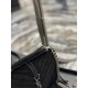 [In-stock Seconds]Monogram college_Black Frosted Belt TasselPerpetual paragraph messenger bag, hot explosive models 24Cm, street photography talisman, many stars Hollywood goddesses preferred style, how to ride are good,