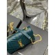 [In stock in seconds]#Envelope #Turquoise Green Gold BuckleSmall grained embossed quilted grain leather envelope bagClassic is timeless, the beauty of the V grain quilted diamond caviar pattern, very wear-resistant, Ital