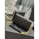 Becky_22.5cm Black#Becky Diamond Quilted Lambskin Chain BagThis bag is one of the most beautiful pieces in the Love at First Sight collection! The diamond-shaped quilted pattern gives off a diamond-like luster! The gold 