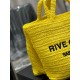 [In stock in seconds     RIVE GAUCHE Raffia woven tote! Full of art ~ Raffia weave is very solid, super texture  Everyday with the private wear can not go wrong with the item Natural style design as if it can breathe  If