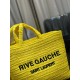 [In stock in seconds     RIVE GAUCHE Raffia woven tote! Full of art ~ Raffia weave is very solid, super texture  Everyday with the private wear can not go wrong with the item Natural style design as if it can breathe  If