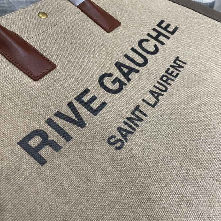 [Spot seconds to send]Rive Gauche Tote Bag, left bank shopping bag  , from custom linen material to hardware in to silk screen, every detail I demand perfection! zp purchased open mold customization, seriously, this is t