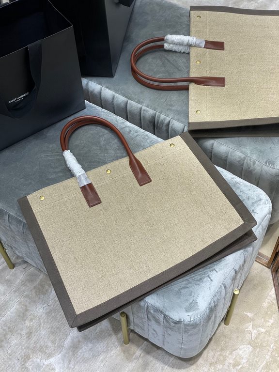 [Spot seconds to send]Rive Gauche Tote Bag, left bank shopping bag  , from custom linen material to hardware in to silk screen, every detail I demand perfection! zp purchased open mold customization, seriously, this is t