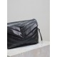 Loulou 20cm-Black with Black BuckleY family classic explosive models! The most practical and versatile, imported Italian cowhide leather carefully crafted, feel great! The bag is ultra-light weight, no sense of burden, c