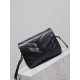 Loulou 20cm-Black with Black BuckleY family classic explosive models! The most practical and versatile, imported Italian cowhide leather carefully crafted, feel great! The bag is ultra-light weight, no sense of burden, c