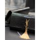 Classic Kate_ClutchBlack crocodile print gold buckle with tasselClassic flap clutch    very representative of the metal logo logo, imported Italian crocodile grain cowhide, simple metal decorations, the overall low-key e