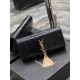 Classic Kate_ClutchBlack crocodile print gold buckle with tasselClassic flap clutch    very representative of the metal logo logo, imported Italian crocodile grain cowhide, simple metal decorations, the overall low-key e