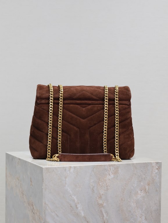 Loulou 23cm-Brown FrostedY family classic explosive models! The most practical and versatile, imported Italian cowhide leather carefully crafted, feel great! The bag is ultra-lightweight, not the slightest sense of burde