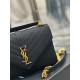 [Spot on Seconds]#Monogram college#Black corduroy with cowhide gold buckleWannabe model messenger bag, hot explosive models 24Cm, street photography talisman, many stars Hollywood goddesses preferred style, how to ride a