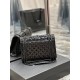 [In-stock in seconds]#Envelope# Black patent leather with black buckleMedium Quilted Leather Envelope BagClassic is timeless, the beauty of the heavenly V grain spelling diamond pattern, Italian cowhide leather with eye-