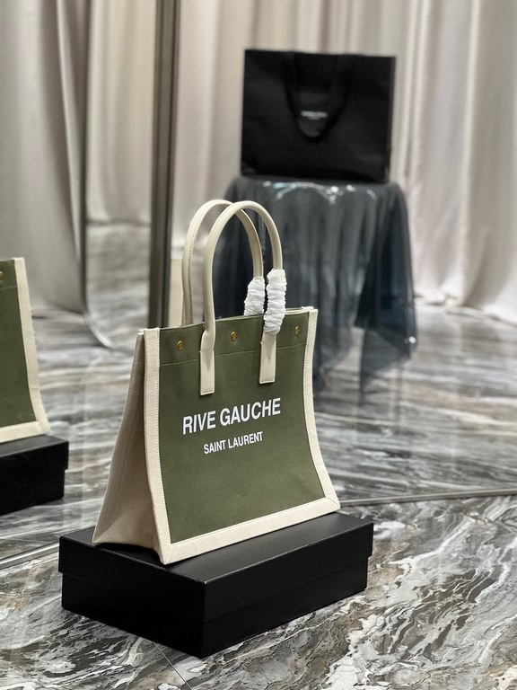 [Spot seconds to send]Rive Gauche Tote Bag, left bank shopping bag  , from custom linen material to hardware in to silk screen, every detail I demand perfection! zp purchased open mold customization, seriously, this is t