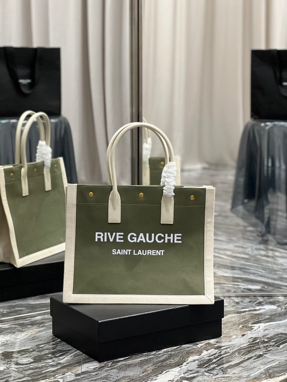 [Spot seconds to send]Rive Gauche Tote Bag, left bank shopping bag  , from custom linen material to hardware in to silk screen, every detail I demand perfection! zp purchased open mold customization, seriously, this is t