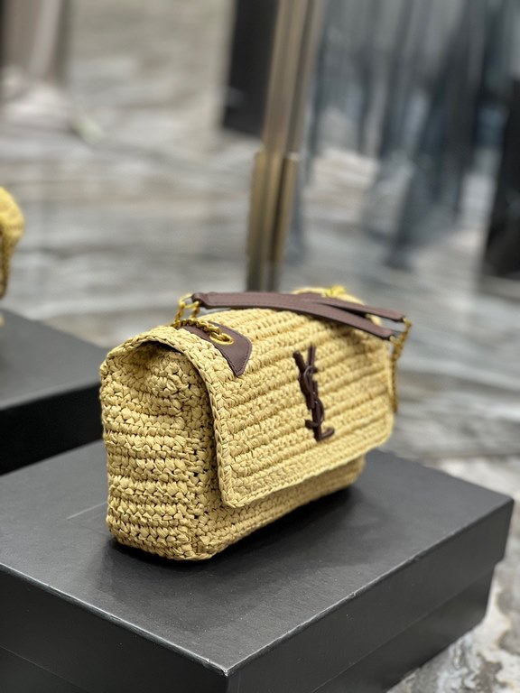 [In stock in seconds]  straw woven bag fast fallNiki woven bag to la~Full of artistic atmosphere , Raffia grass weaving is very solid, super texture, French lazy wind, daily with private clothes will not be wrong single 