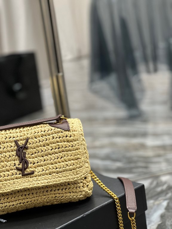 [In stock in seconds]  straw woven bag fast fallNiki woven bag to la~Full of artistic atmosphere , Raffia grass weaving is very solid, super texture, French lazy wind, daily with private clothes will not be wrong single 