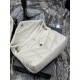 [In stock in secondsWhite with silver buckle-               _ quilted lambskin bag, 100% lambskin production, soft and delicate feel, as if embracing the clouds   like feeling; classic Y family logo, chain and grommet ha