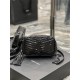 [In stock in seconds]Black patent leather with black buckle_            Top imported cowhide leather camera bag, ZP open molded and typed to be exactly the same! Very delicate! With fashion tassel charm! Leather inside a