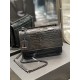 [In stock in seconds]              #Black with black buckle #Unbeatable classic model crocodile print sunset bag! Out for such a long time the heat is still unabated, it can be seen that it is loved to an extraordinary d