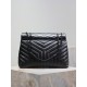 [Black Black BuckleLouLou_LargeLook at a glance to fall into the big bag   self-weight sense of light capacity is very large Imported Italian delicate cowhide, flap magnetic buckle design is convenient and safe Various K