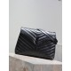 [Black Black BuckleLouLou_LargeLook at a glance to fall into the big bag   self-weight sense of light capacity is very large Imported Italian delicate cowhide, flap magnetic buckle design is convenient and safe Various K