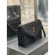 [In stock in secondsGABY_Quilted Textured Envelope BagBlack suede with lamb's wool modelItalian imported suede with lamb's wool, fine handmade with care, exclusive customized metal Y family logo highlights the personalit