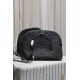 [Original]Black with silver buckle_New ES GIANT Quilted Leather Travel BagDesigned with the spirit of travel in mind, the bag is designed with its oversized, curved and casual shape, with double-length handles and detach