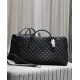 [Original]Black with silver buckle_New ES GIANT Quilted Leather Travel BagDesigned with the spirit of travel in mind, the bag is designed with its oversized, curved and casual shape, with double-length handles and detach