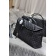 [Original]Black with silver buckle_New ES GIANT Quilted Leather Travel BagDesigned with the spirit of travel in mind, the bag is designed with its oversized, curved and casual shape, with double-length handles and detach