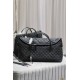 [Original]Black with silver buckle_New ES GIANT Quilted Leather Travel BagDesigned with the spirit of travel in mind, the bag is designed with its oversized, curved and casual shape, with double-length handles and detach