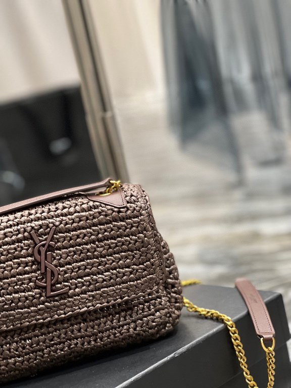 [In stock in seconds]  straw woven bag fast fallNiki woven bag to la~Full of artistic atmosphere , Raffia grass weaving is very solid, super texture, French lazy wind, daily with private clothes will not be wrong single 