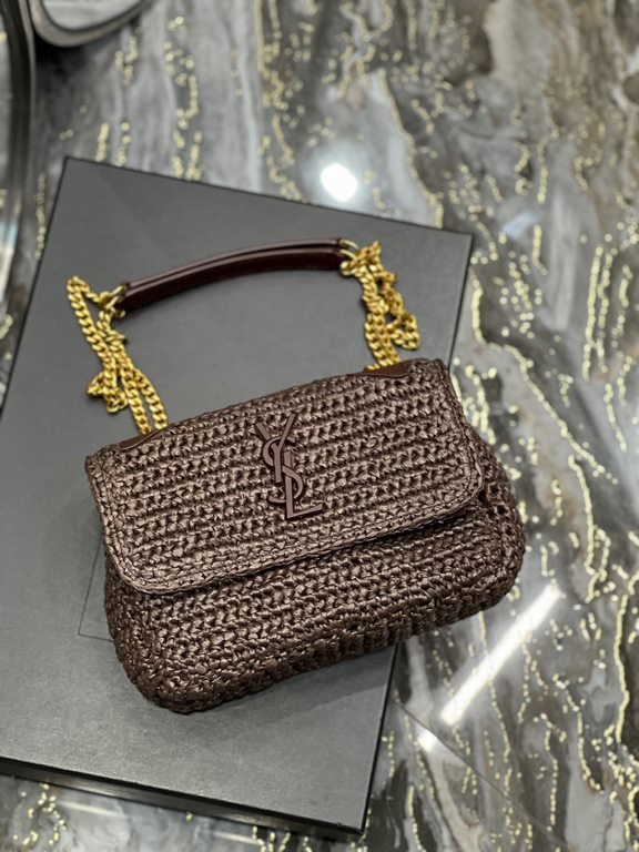 [In stock in seconds]  straw woven bag fast fallNiki woven bag to la~Full of artistic atmosphere , Raffia grass weaving is very solid, super texture, French lazy wind, daily with private clothes will not be wrong single 