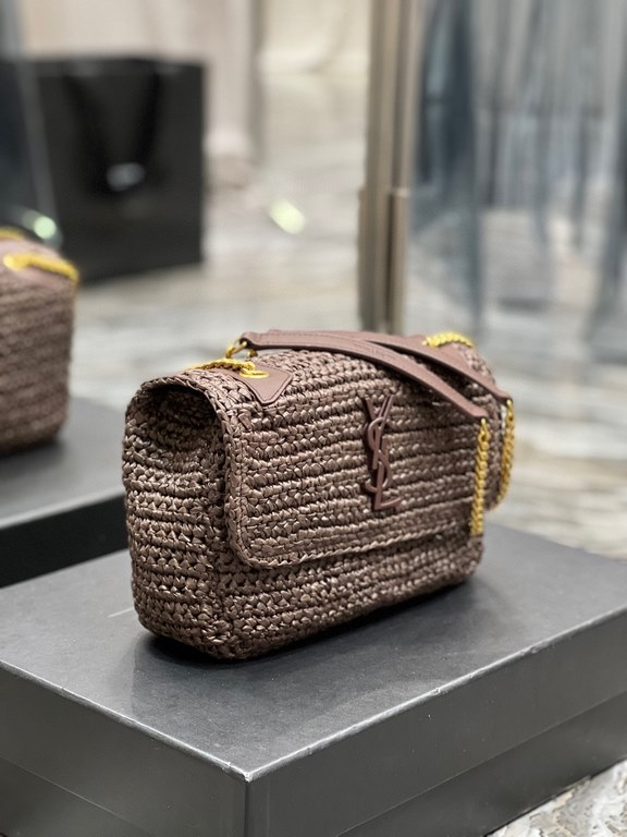 [In stock in seconds]  straw woven bag fast fallNiki woven bag to la~Full of artistic atmosphere , Raffia grass weaving is very solid, super texture, French lazy wind, daily with private clothes will not be wrong single 